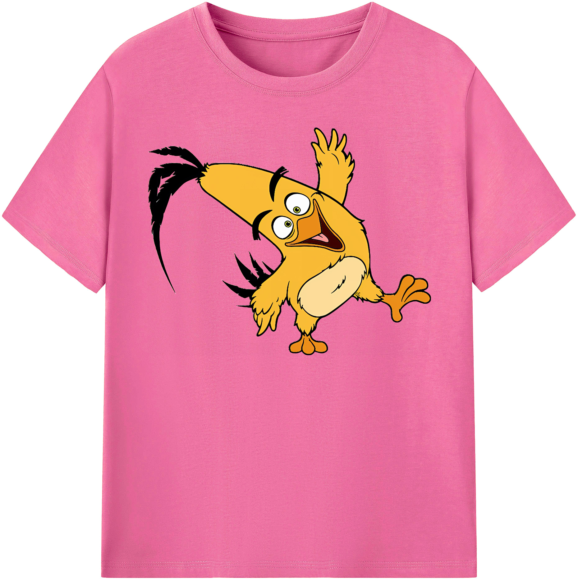 （画像用） Angry Birds アングリーバード レディースカジュアルプリントTシャツ（綿100％）